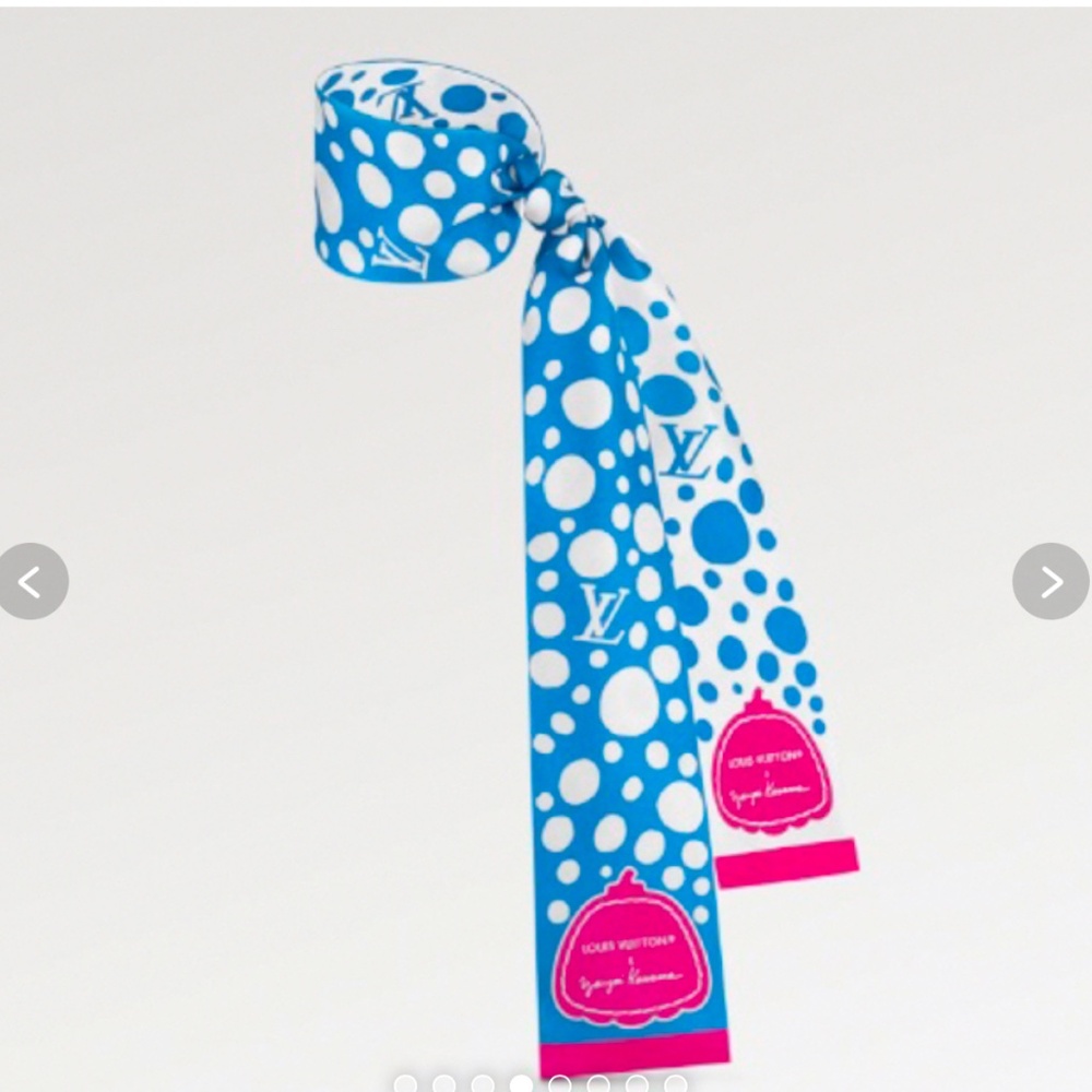 NEW WITH TAGS! LV x YK INFINITY DOTS BANDEAU - BLUE M78290